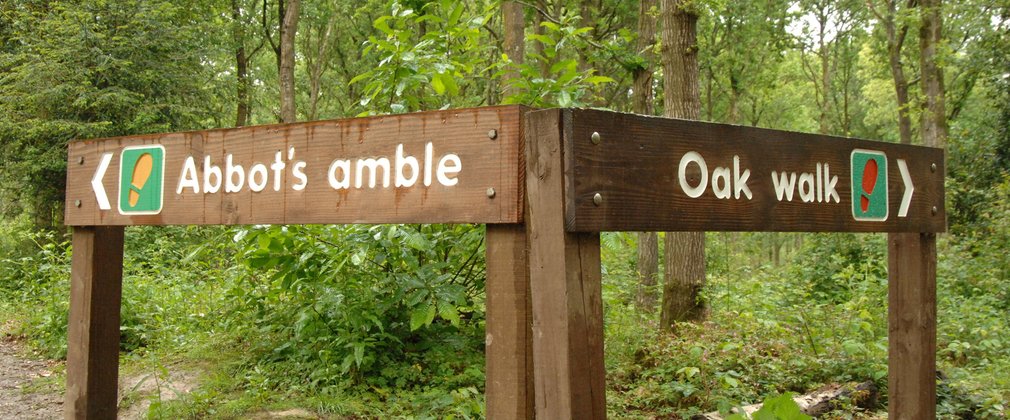 Sign post in Abbot's Wood  