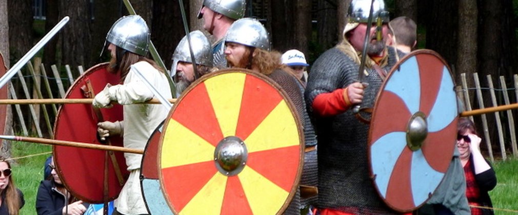 Vikings in battle