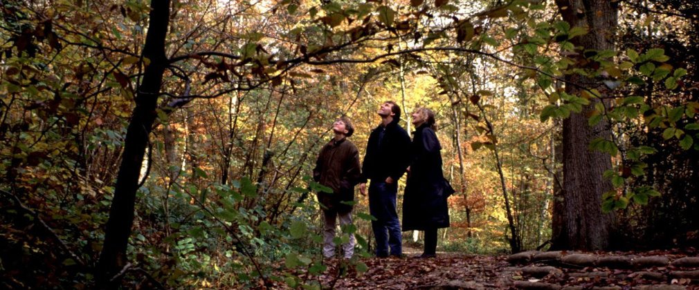 Walkers listening to birdsong