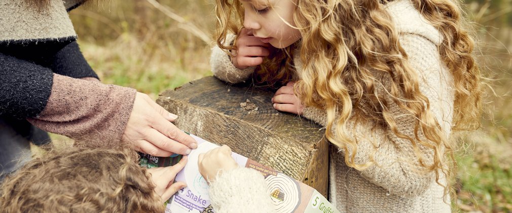 Children using Gruffalo Spotters activity pack