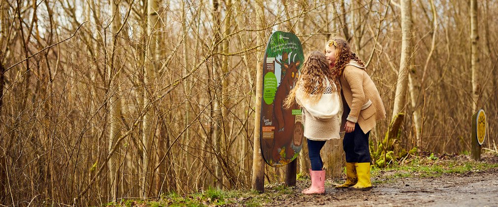 Children on Gruffalo Spotters trail