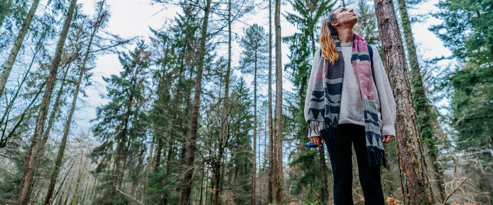 Women in forest