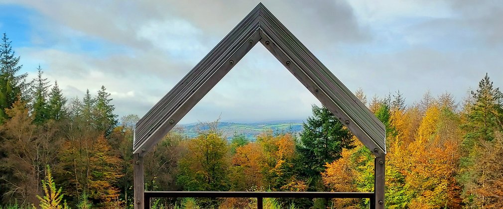 Autumn viewpoint at Haldon Forest Park