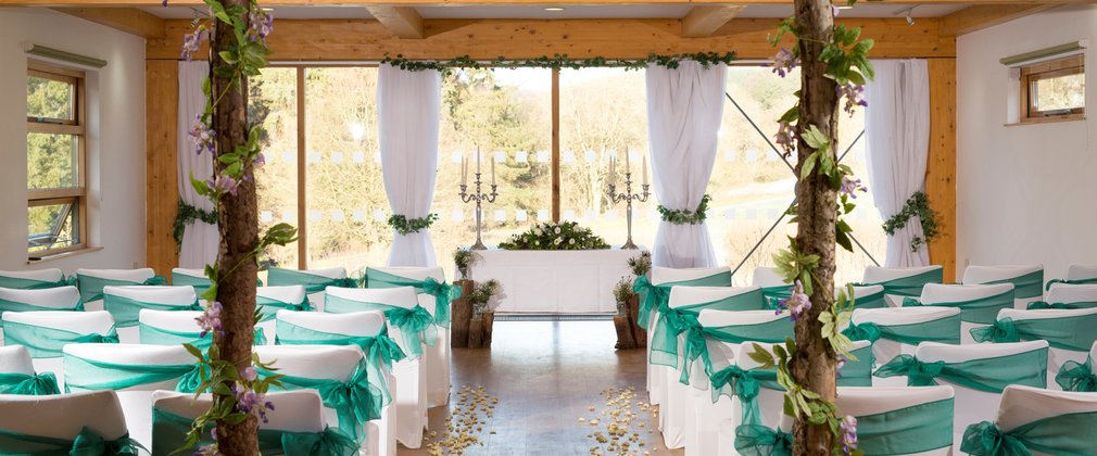 Dalby weddings view through arch