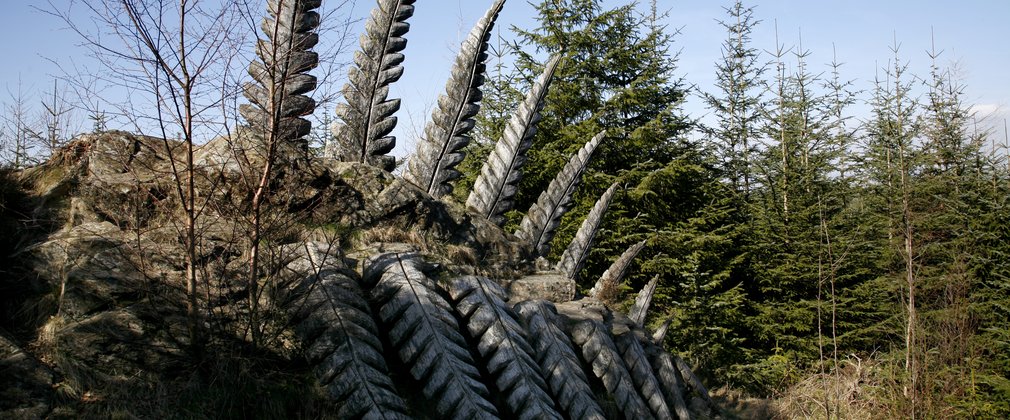 Forest sculpture on Grizedale Forest's tarn trail