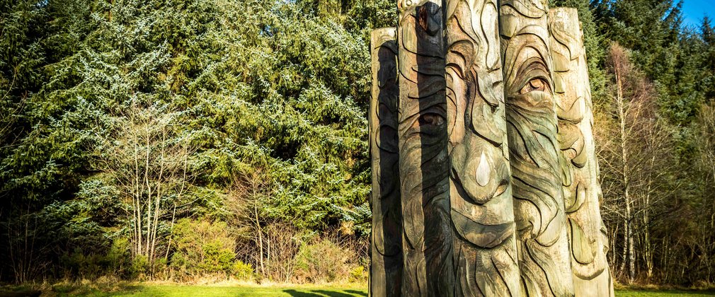 Sculpture at Hamsterley Forest