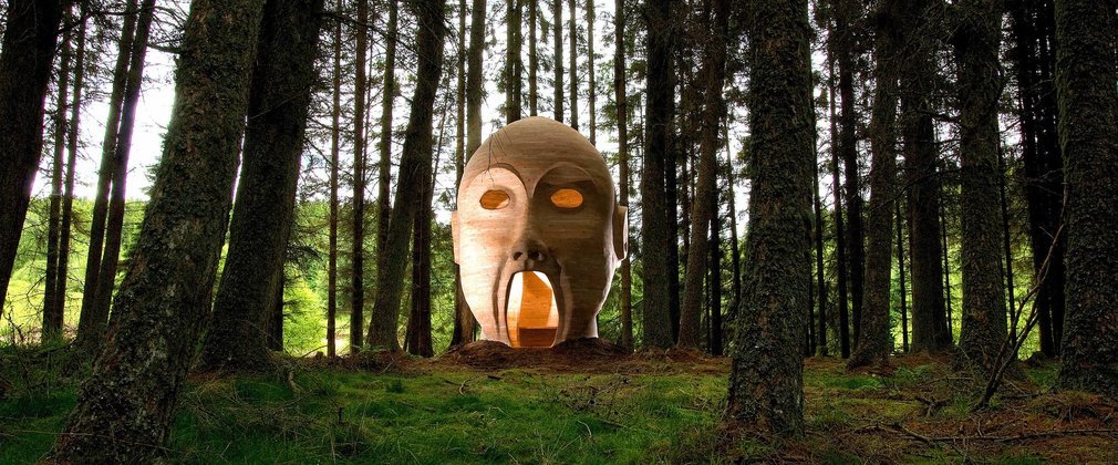 Silvas Capitalis artwork in Kielder Forest