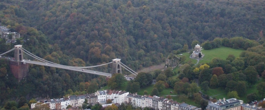 Aerial View over Leigh Woods near Bristol