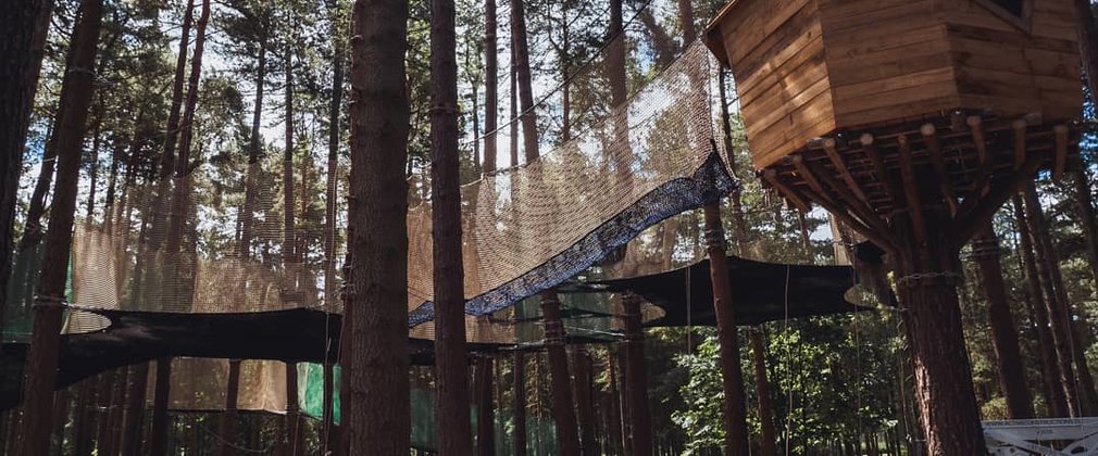 Go Ape's bouncy nets and trampolines in the trees