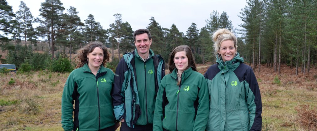 FC Staff out and about in the woods