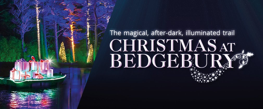 The illuminated trail, Christmas at Bedgebury event poster