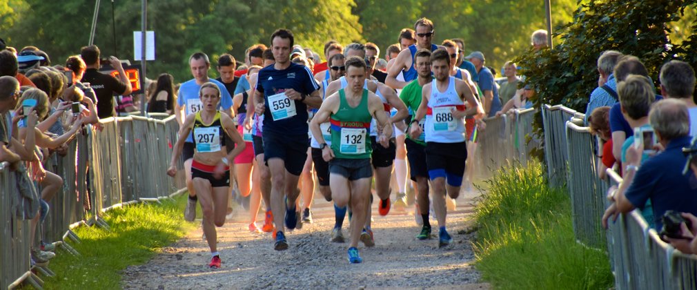 runners at the start of a race at Westonbirt