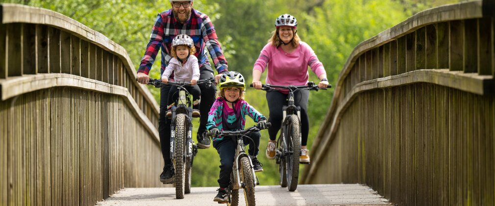 Family cycling