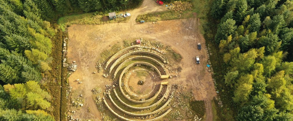 Dalby Forest Dry Stone Wall Maze