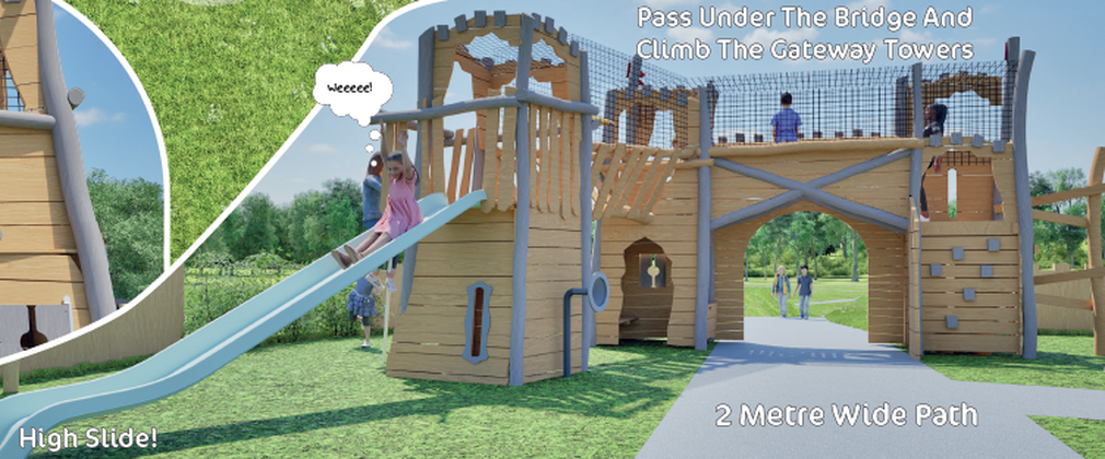 Artists impression of the junior zone of the new play area at Delamere Forest