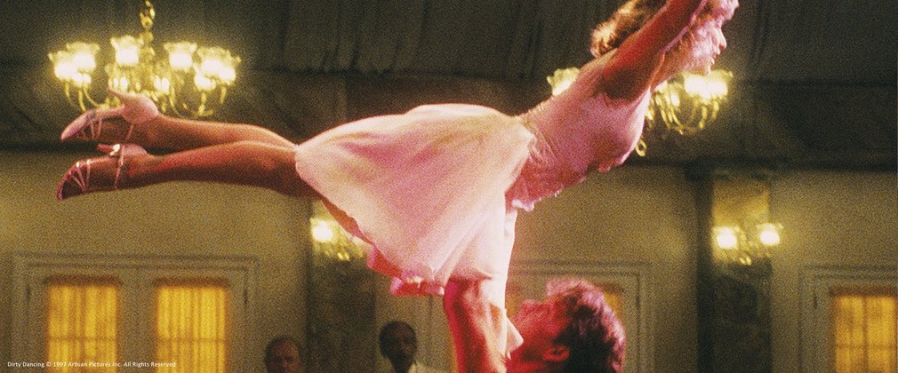 The famous 'lift' scene from Dirty Dancing