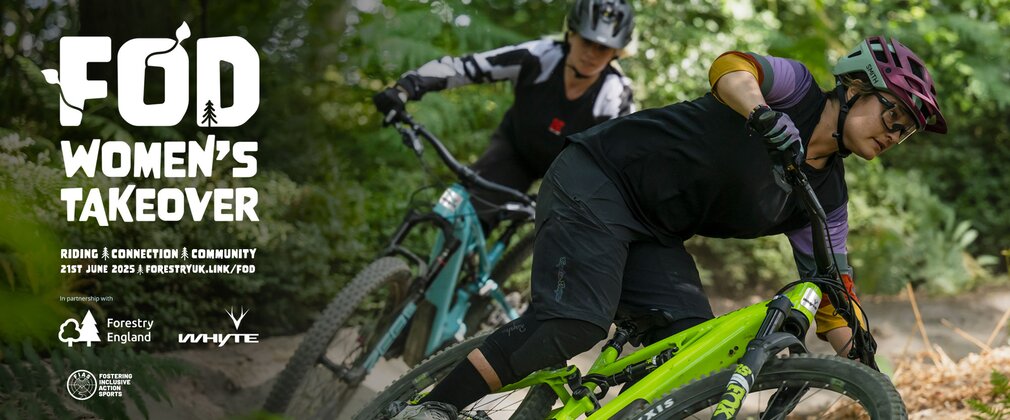 Forest of Dean Women's Takeover event image with female mountain bikers