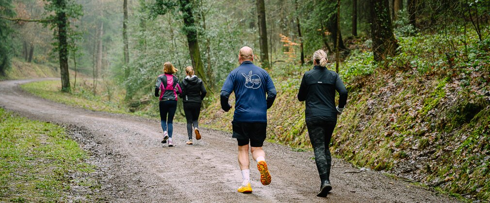 People running in Wyre Forest