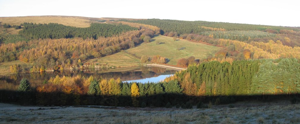 Goyt Valley frosty landscape 