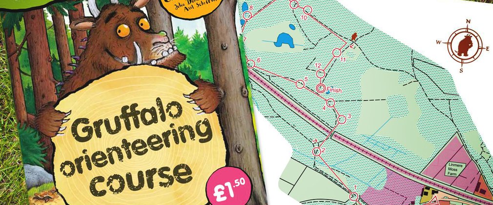 Gruffalo orienteering activity pack on the grass