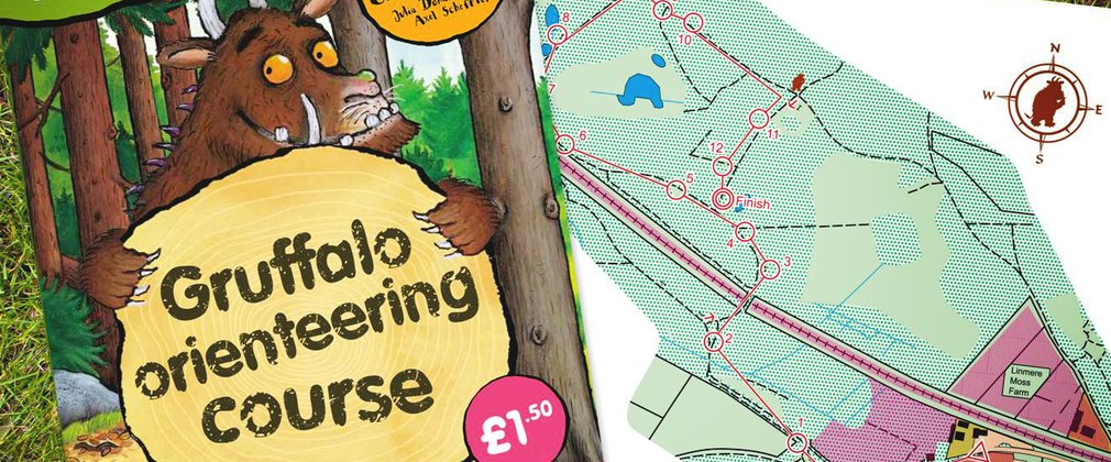 Gruffalo orienteering activity pack on the grass 