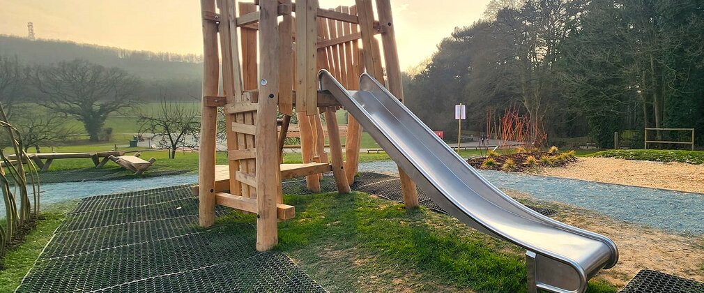Slide at Delamere play