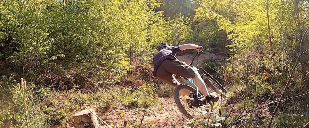 Mountain biker