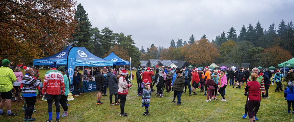Runners ready for Christmas run