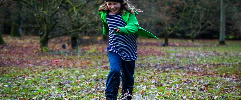 Child in forest