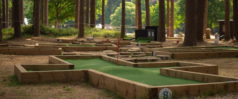 Adventure golf hole 8 at High Lodge