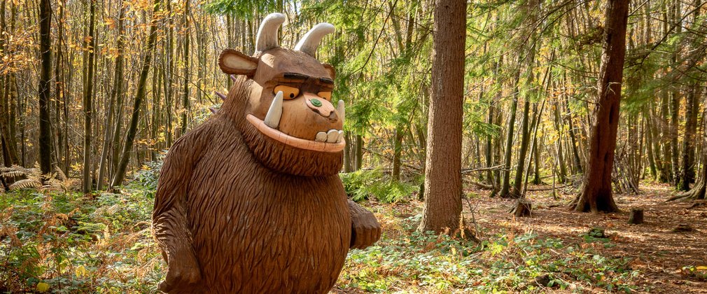 Gruffalo at Bedgebury Pinetum in autumn