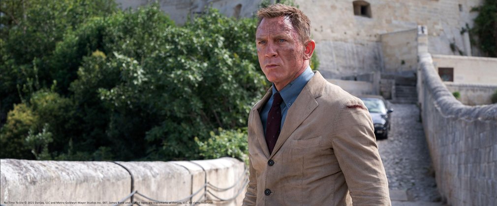 Daniel Craig as James Bond in a still from No Time To Die