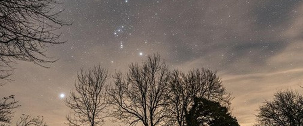 Orion in the night sky