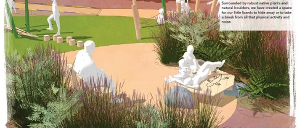 Artist's impression from Earth Wrights of play area 2 quieter space