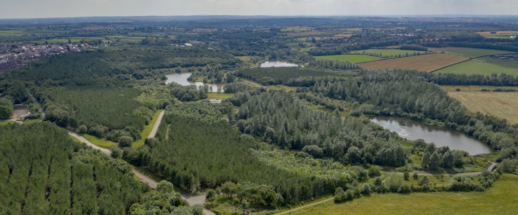 Sence Valley from the air