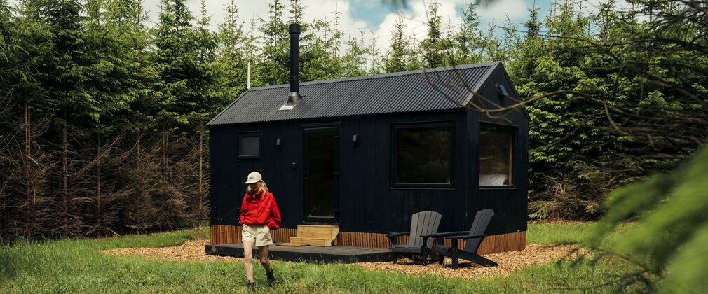Unyoked off-grid cabin in Dalby Forest