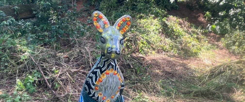 Wallaby sculpture
