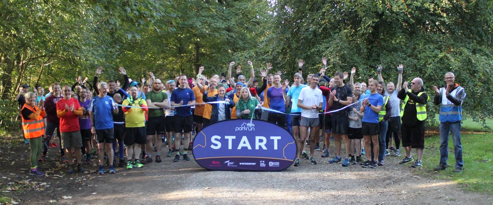 Start of parkrun running event