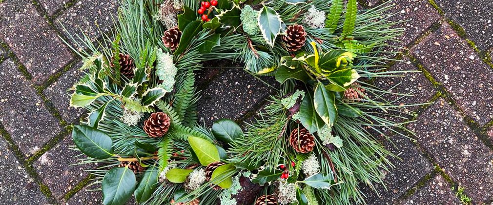 A Christmas Wreath Workshop at Moors Valley