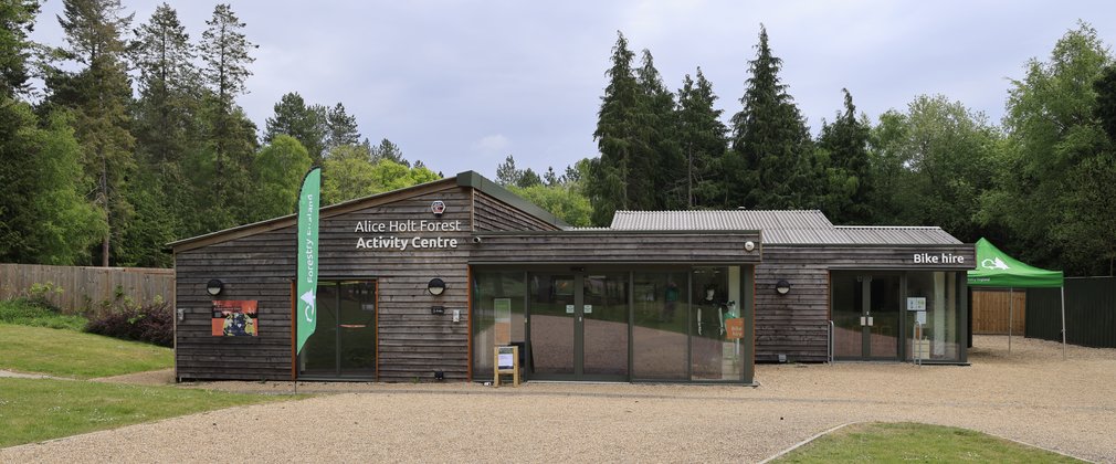 A view of the Activity Centre building at Alice Holt