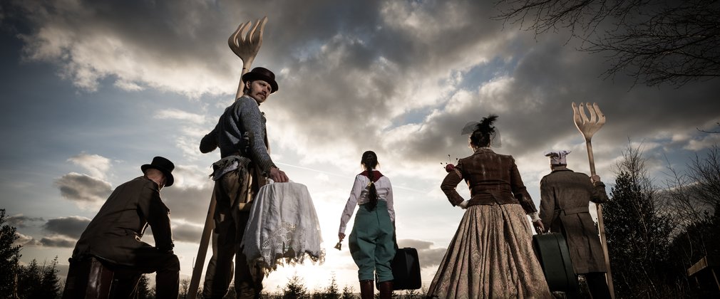 Group of people in period costume