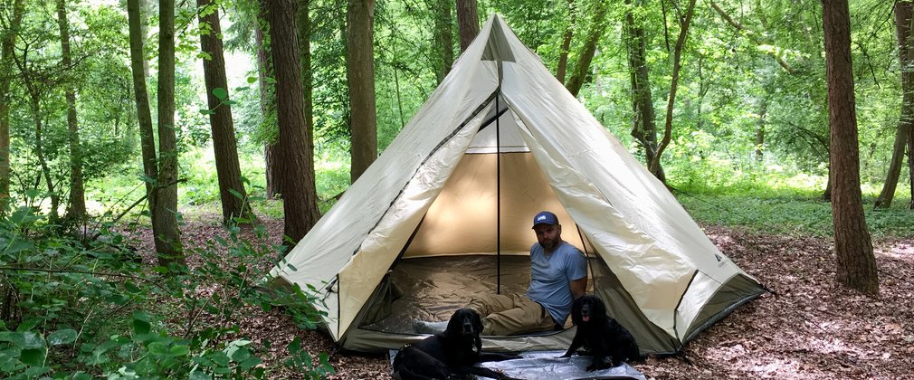Tent in the woods