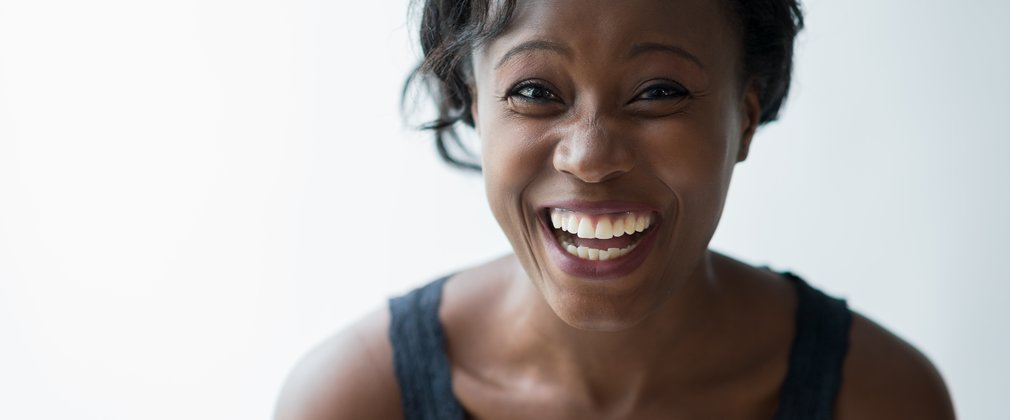 happy smiling lady