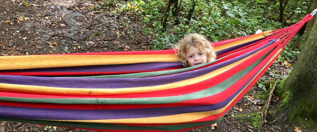 Child in a hammock