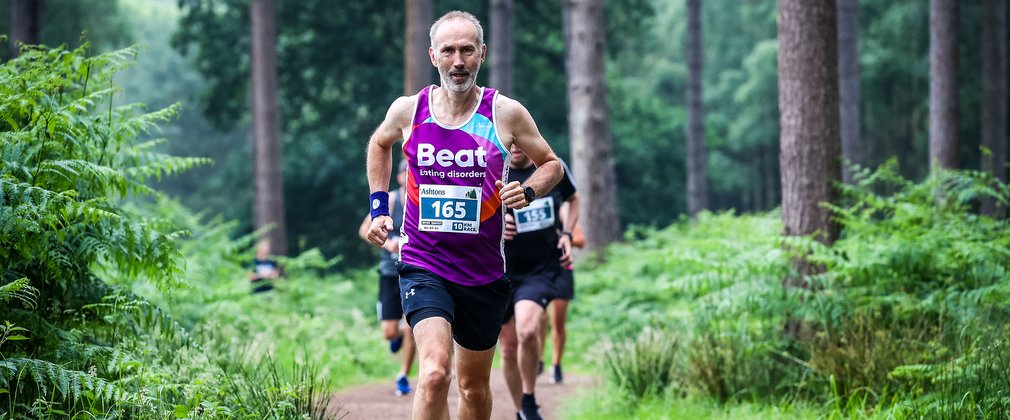 Suffolk trail festival man running forest