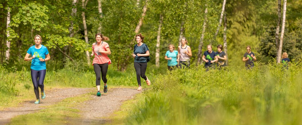 Running in the forest