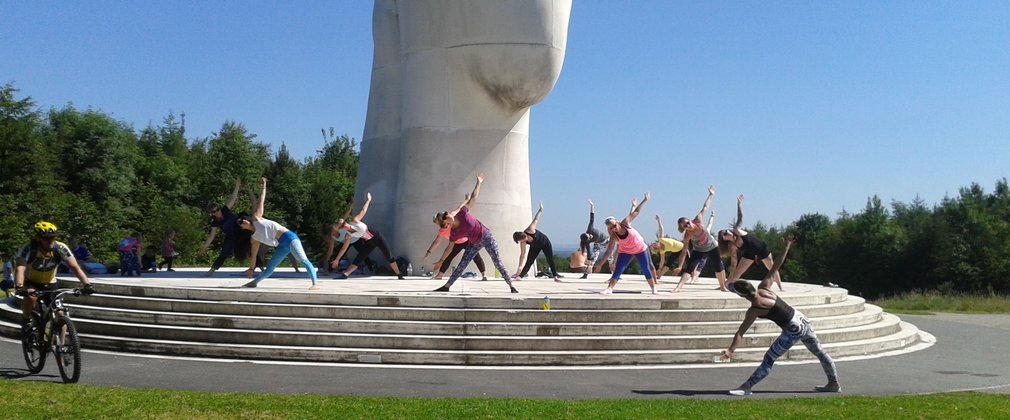 Yoga class at Sutton Manor 