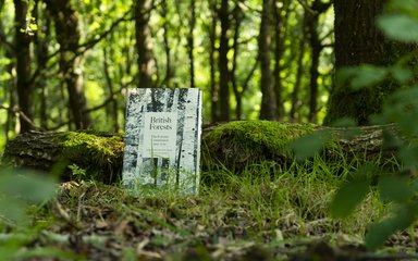 Book in forest