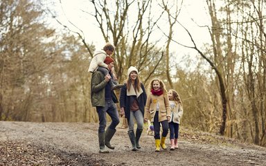 Family using Gruffalo Spotters trail