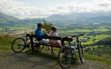 Bikers in Whinlatter forest